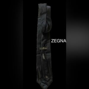 Ermenegildo Zegna Blue Silk Tie